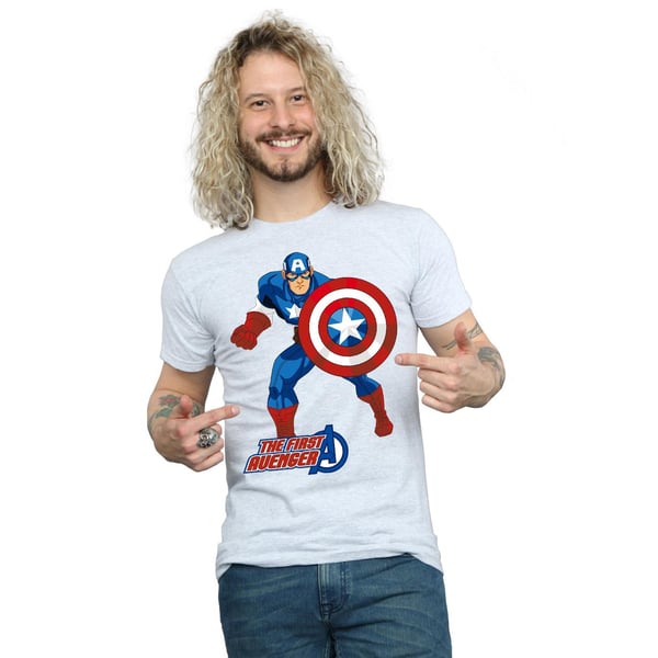 Captain America Unisex Adult The First Avenger T-Shirt
