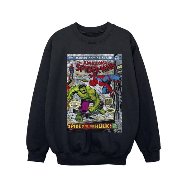 Marvel Girls Spider-Man VS Hulk Cover Sweatshirt