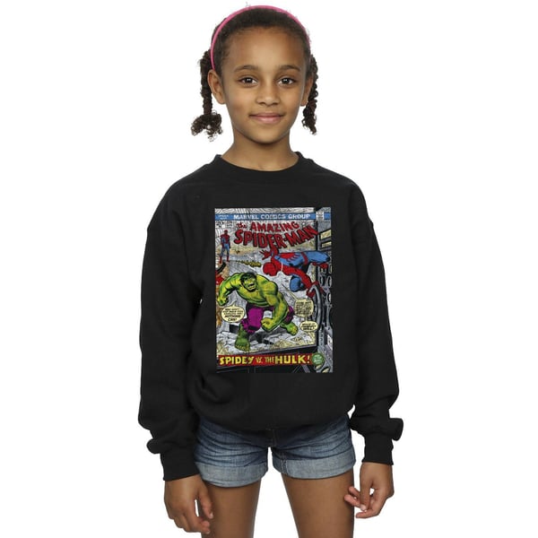 Marvel Girls Spider-Man VS Hulk Cover Sweatshirt
