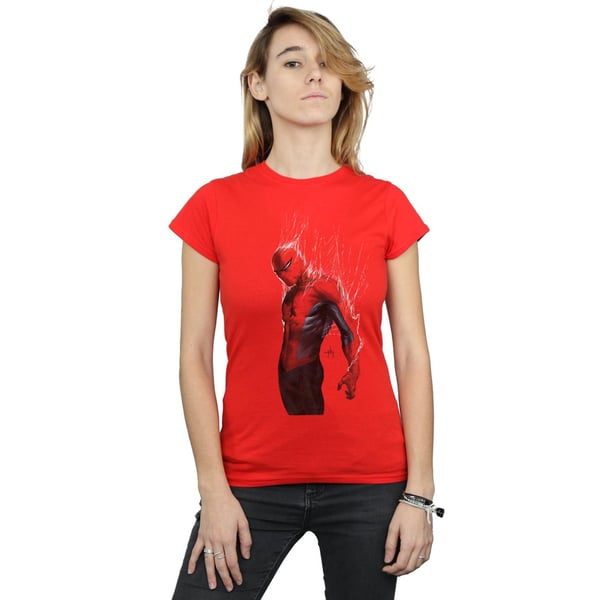Marvel Womens/Ladies Spider-Man Web Wrap Cotton T-Shirt