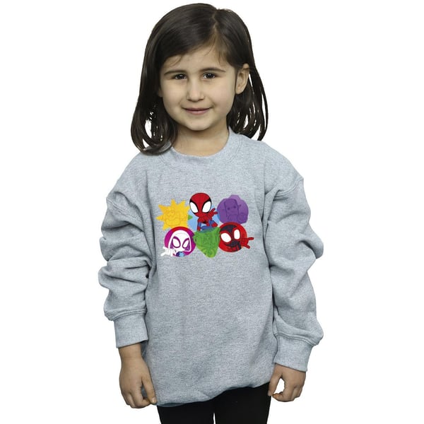 Marvel Girls Spidey And His Amazing Friends Faces Sweatshirt
