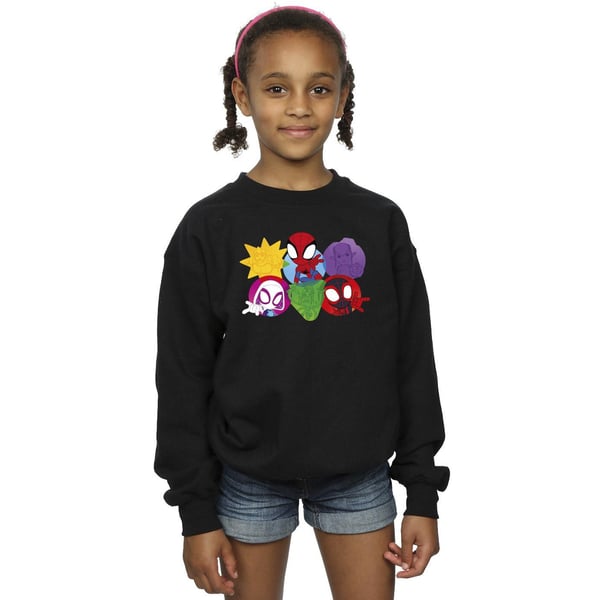 Marvel Girls Spidey And His Amazing Friends Faces Sweatshirt
