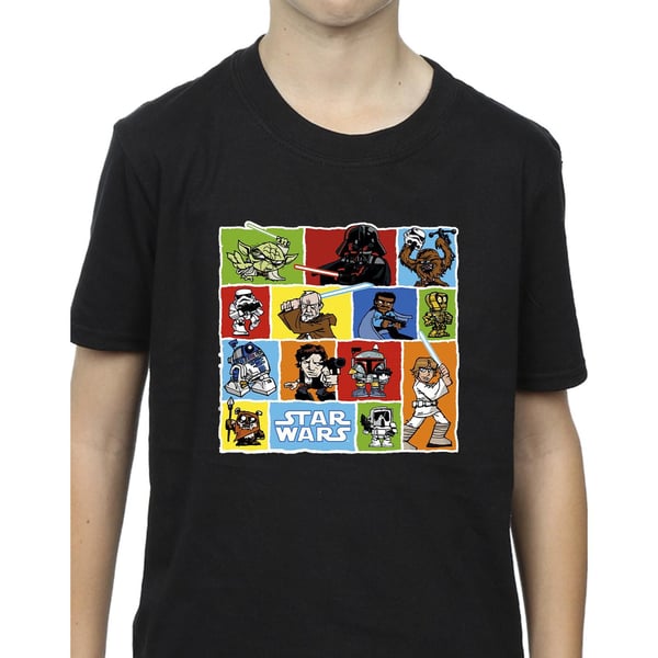 Star Wars Boys Comic Drawing Montage T-Shirt