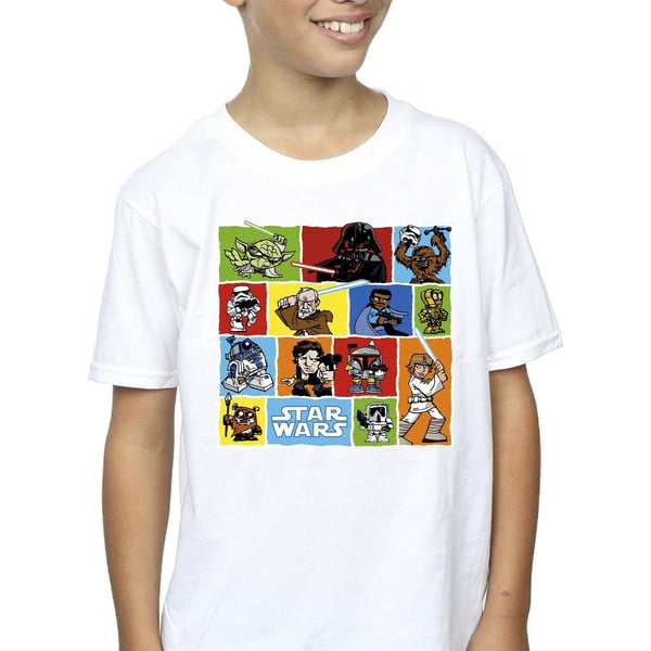 Star Wars Boys Comic Drawing Montage T-Shirt