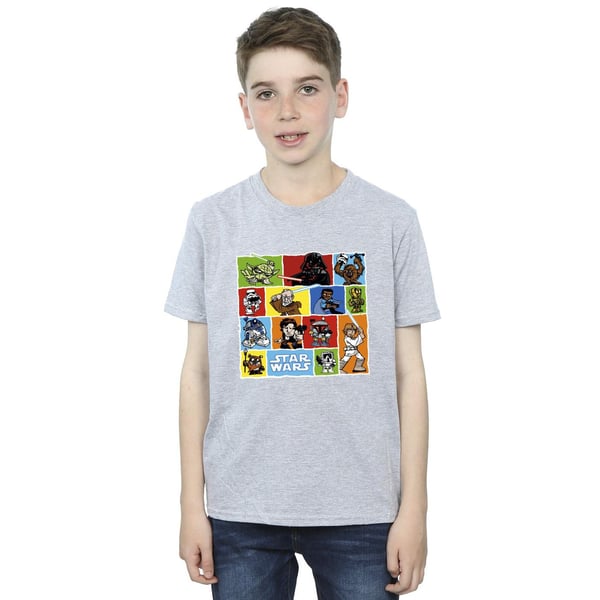 Star Wars Boys Comic Drawing Montage T-Shirt
