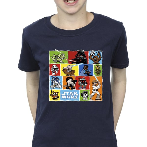 Star Wars Boys Comic Drawing Montage T-Shirt