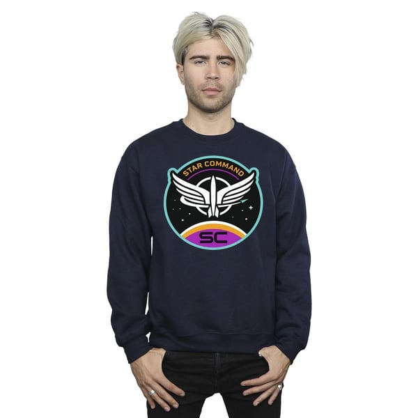 Disney Mens Lightyear Star Command Circle Sweatshirt