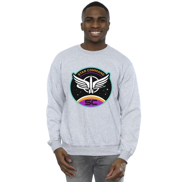 Disney Mens Lightyear Star Command Circle Sweatshirt