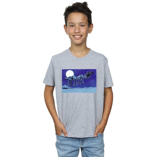 Star Wars Boys Christmas AT-AT Sleigh T-Shirt