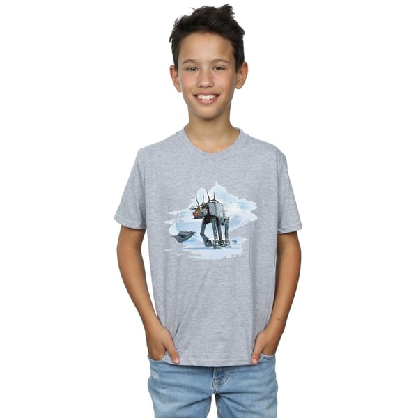 Star Wars Boys Christmas AT-AT Reindeer T-Shirt