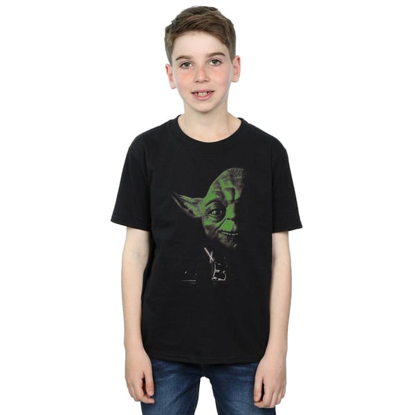 Star Wars Boys Yoda Green Face T-Shirt