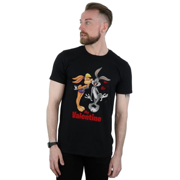 Looney Tunes Mens Bugs Bunny And Lola Valentine´s Day T-Shirt