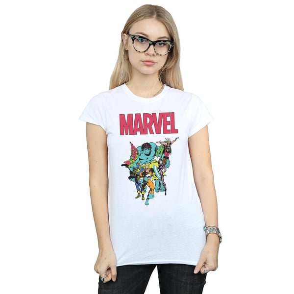 Marvel Womens/Ladies Avengers Pop Group Cotton T-Shirt