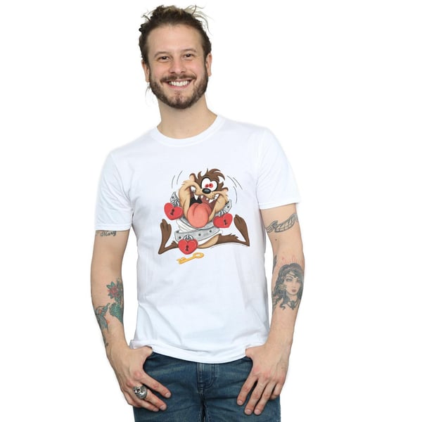 Looney Tunes Mens Taz Valentine´s Day Madly In Love T-Shirt