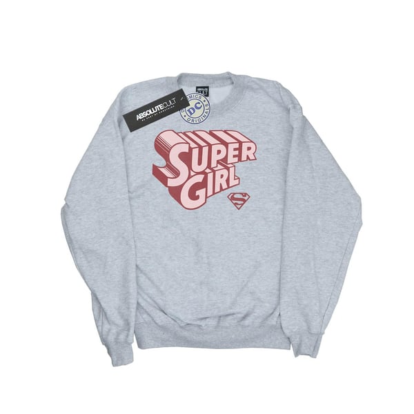 DC Comics Womens/Ladies Supergirl Retro Logo Sweatshirt