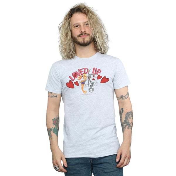 Looney Tunes Mens Bugs Bunny And Lola Valentine´s Day Loved Up T-Shirt