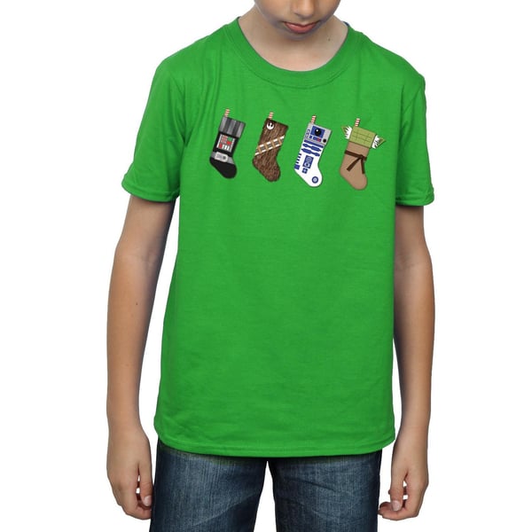 Star Wars Boys Christmas Stockings T-Shirt