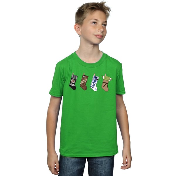 Star Wars Boys Christmas Stockings T-Shirt