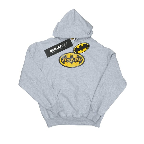 DC Comics Boys Batman Japanese Logo Yellow Hoodie