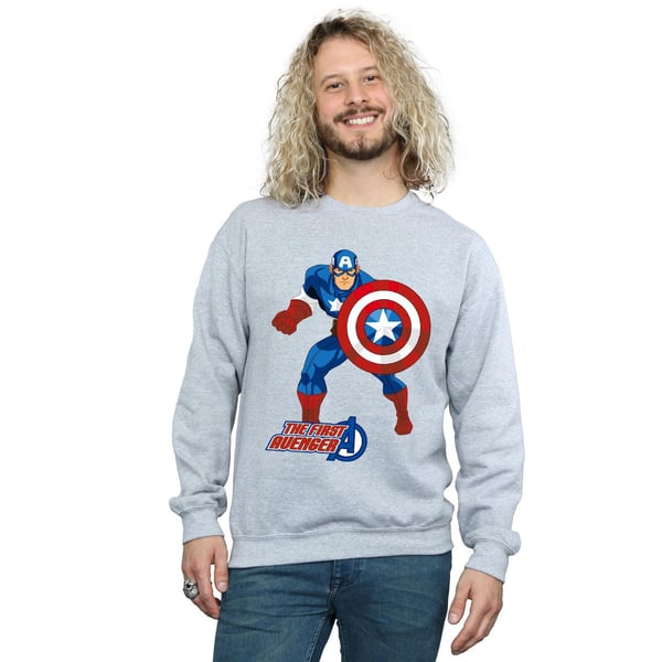 Captain America Unisex Adult The First Avenger Sweatshirt