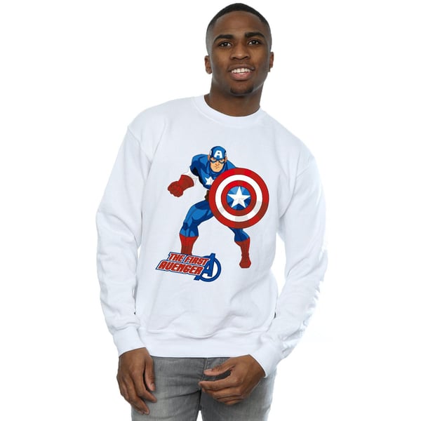 Captain America Unisex Adult The First Avenger Sweatshirt