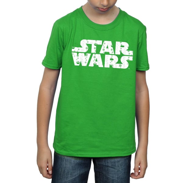 Star Wars Boys Christmas Logo T-Shirt
