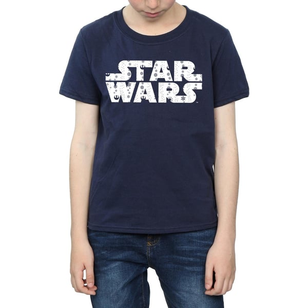 Star Wars Boys Christmas Logo T-Shirt