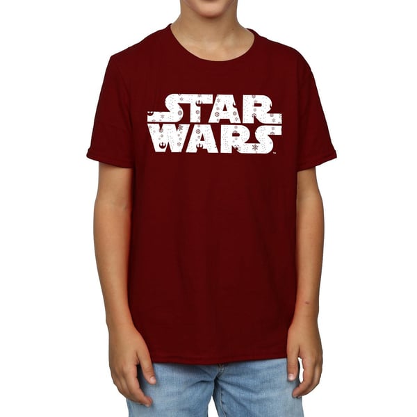 Star Wars Boys Christmas Logo T-Shirt