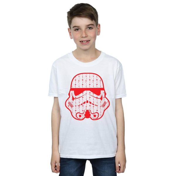 Star Wars Boys Christmas Stormtrooper Helmet T-Shirt
