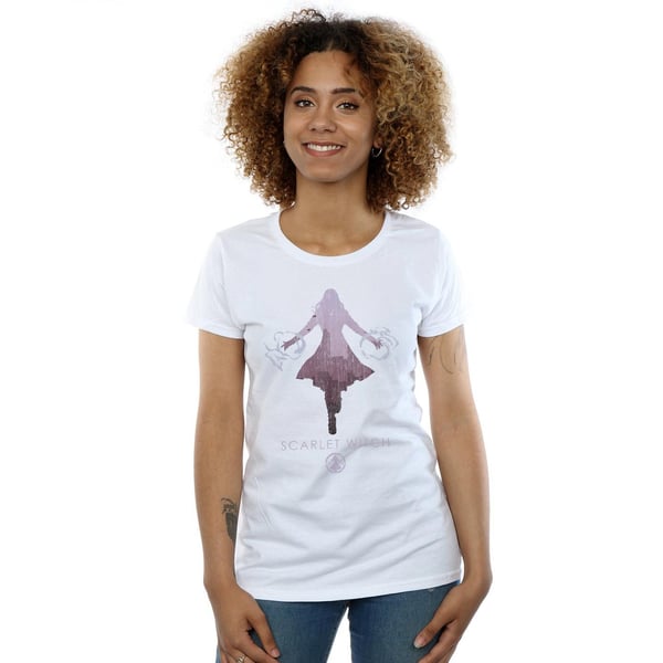 Marvel Womens/Ladies Scarlet Witch Silhouette Cotton T-Shirt
