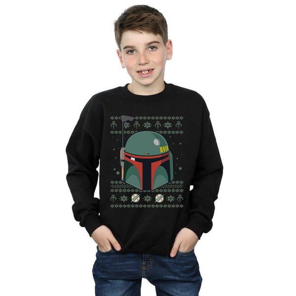Star Wars Boys Boba Fett Christmas Sweatshirt