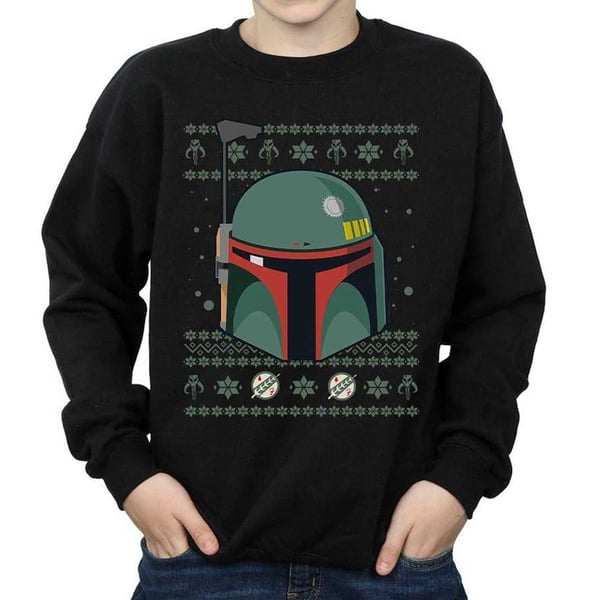 Star Wars Boys Boba Fett Christmas Sweatshirt