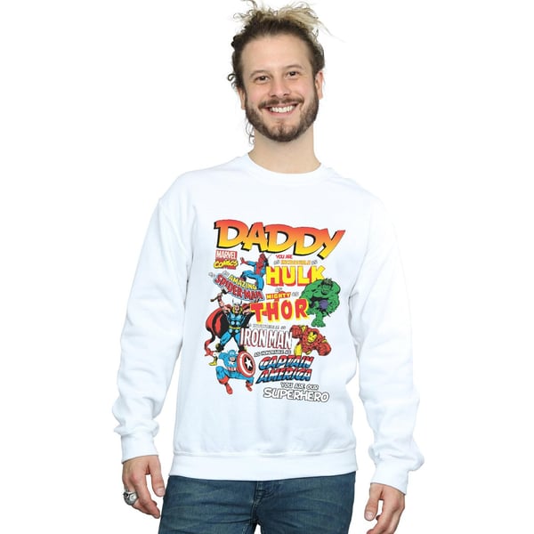 Marvel Mens Our Dad Superhero Sweatshirt