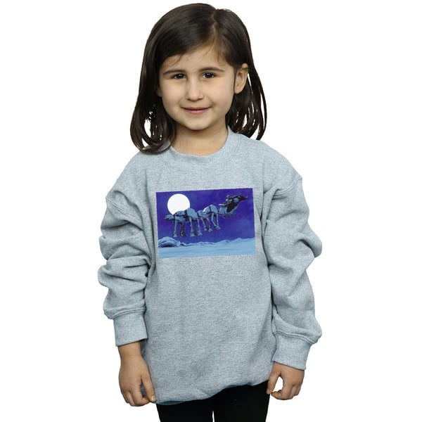 Star Wars Girls Christmas AT-AT Sleigh Sweatshirt