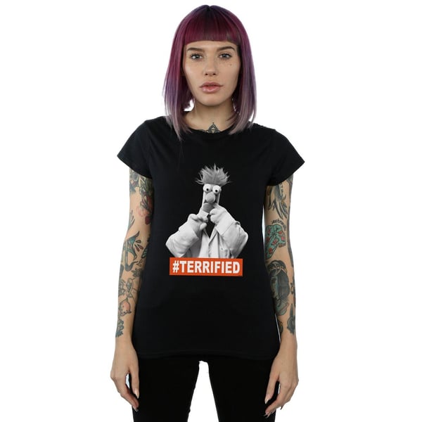 Disney Womens/Ladies The Muppets Beaker Terrified Cotton T-Shirt