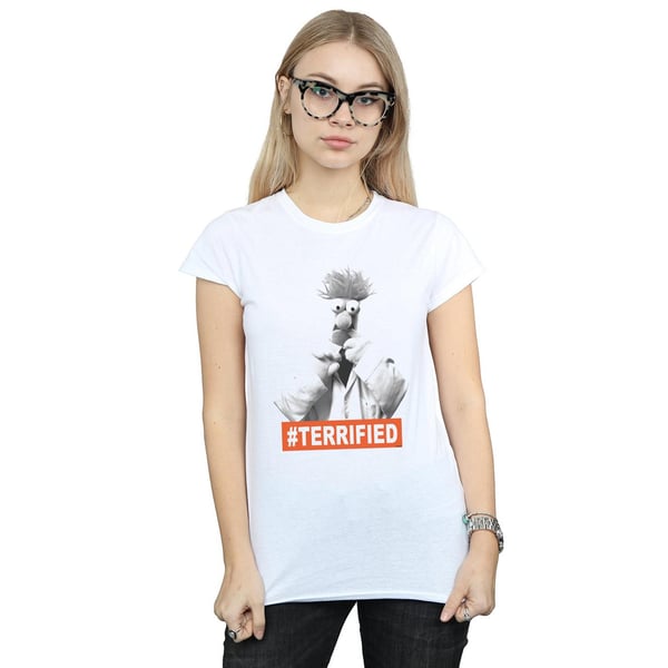 Disney Womens/Ladies The Muppets Beaker Terrified Cotton T-Shirt