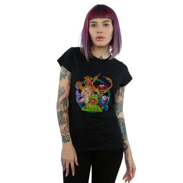Disney Womens/Ladies The Muppets Group Circle Cotton T-Shirt
