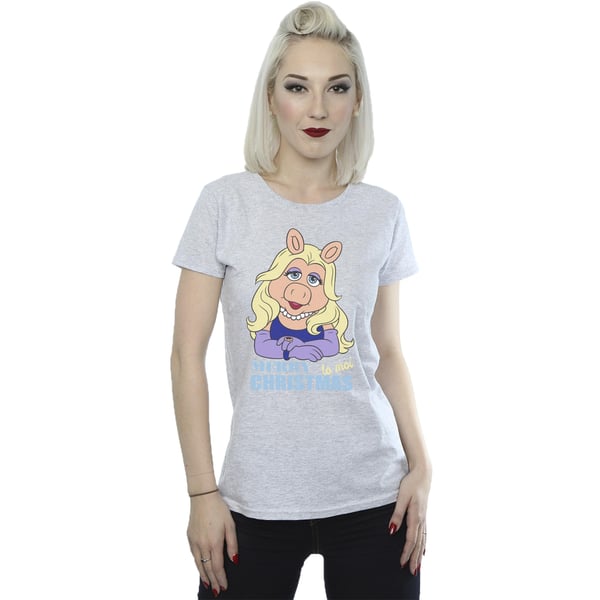 Disney Womens/Ladies Muppets Miss Piggy Queen of Holidays Cotton T-Shirt