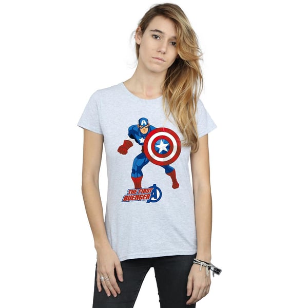 Captain America Womens/Ladies The First Avenger T-Shirt