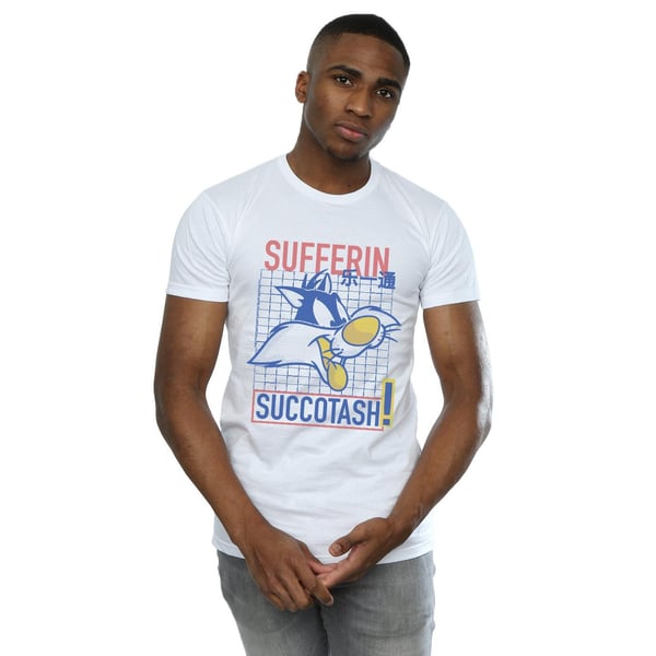 Looney Tunes Mens Sylvester Sufferin Succotash T-Shirt