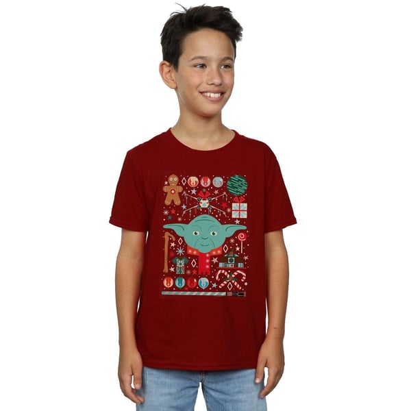 Star Wars Boys Yoda Christmas T-Shirt