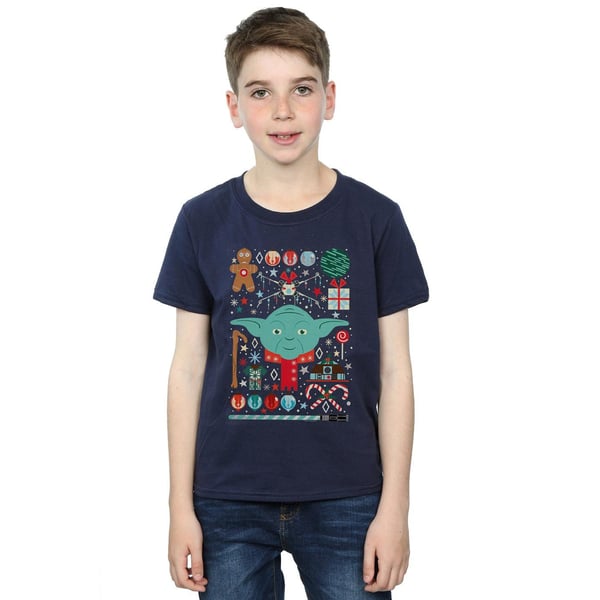 Star Wars Boys Yoda Christmas T-Shirt