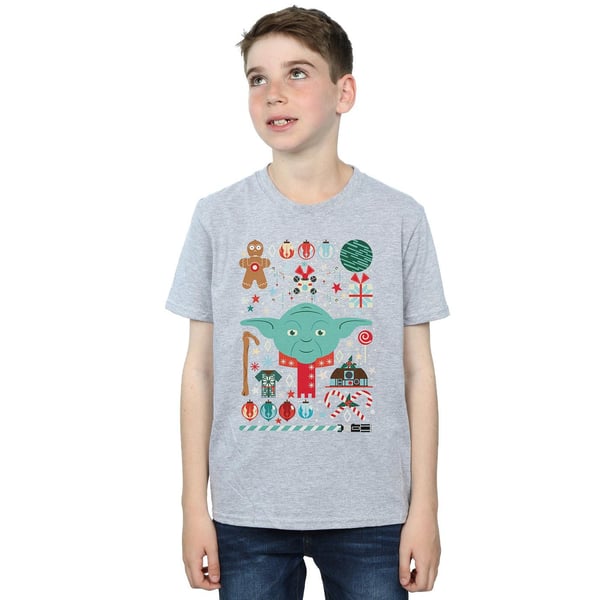 Star Wars Boys Yoda Christmas T-Shirt