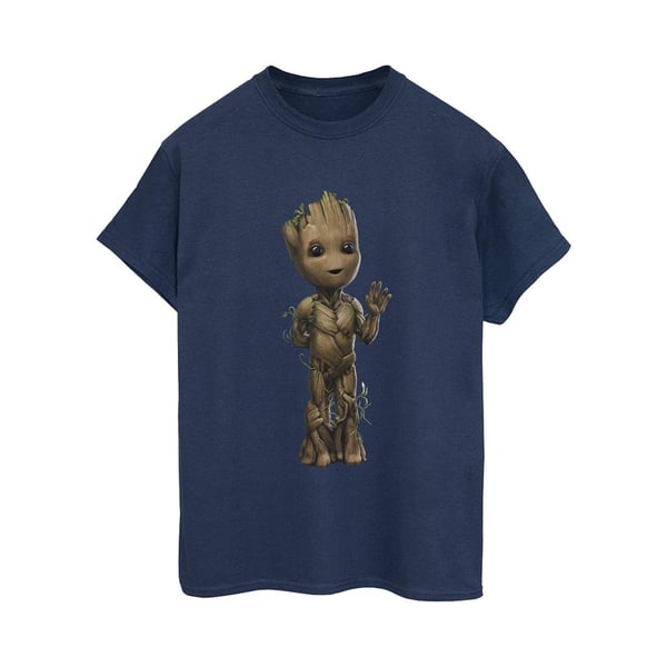 Marvel Womens/Ladies I Am Groot Wave Pose Cotton Boyfriend T-Shirt