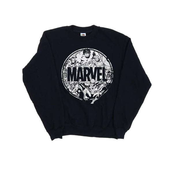 Marvel Comics Mens Logo Character Infill Sweatshirt