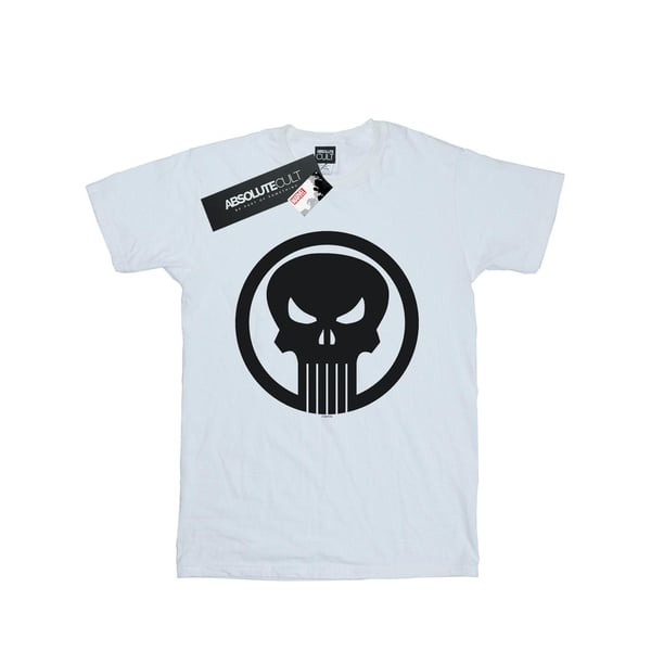 Marvel Womens/Ladies The Punisher Skull Circle Cotton Boyfriend T-Shirt