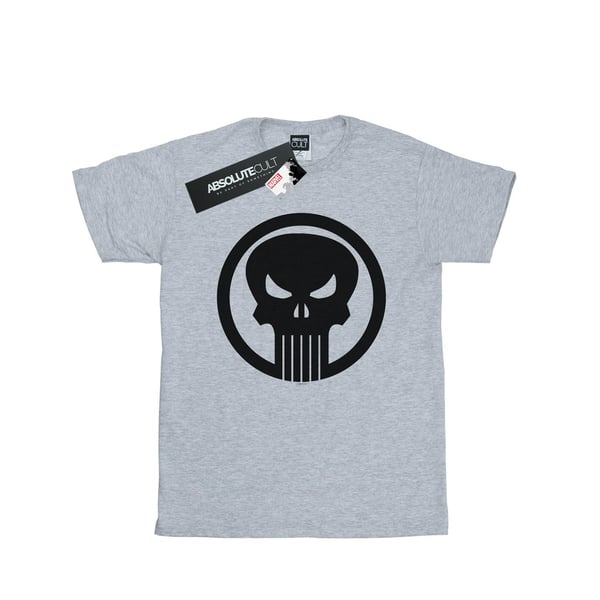 Marvel Naiset/Naiset The Punisher Skull Circle Puuvillainen Boyfriend T-paita