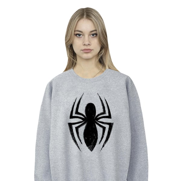 Marvel Womens/Ladies Spider-Man Ultimate Spider Logo Sweatshirt