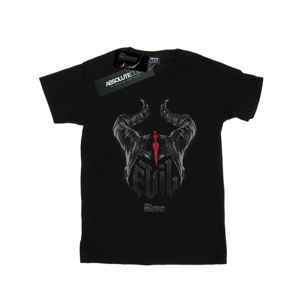 Disney Womens/Ladies Maleficent Mistress Of Evil Evil Horns Cotton Boyfriend T-Shirt