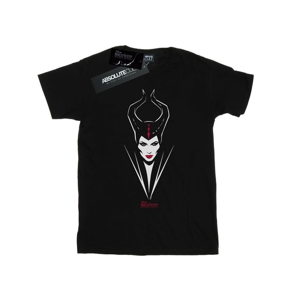 Disney Womens/Ladies Maleficent Mistress Of Evil Face Cotton Boyfriend T-Shirt